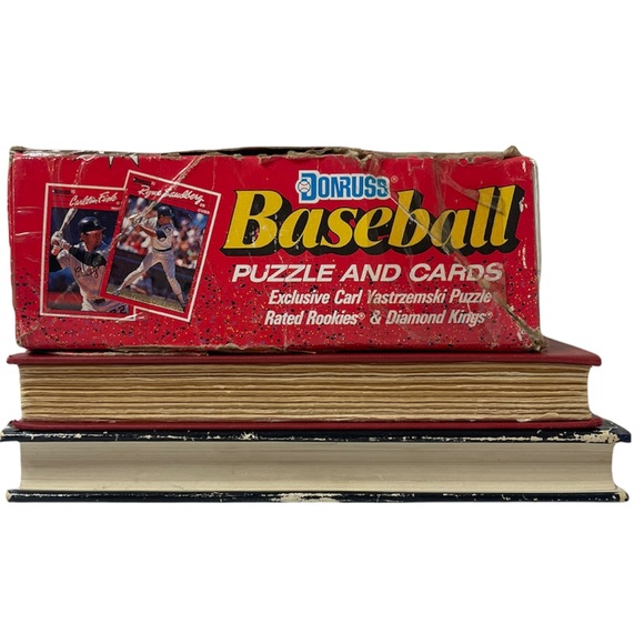 Donruss 1990 Baseball Puzzle & Cards and Vintage Book Bundle - Picture 5 of 8
